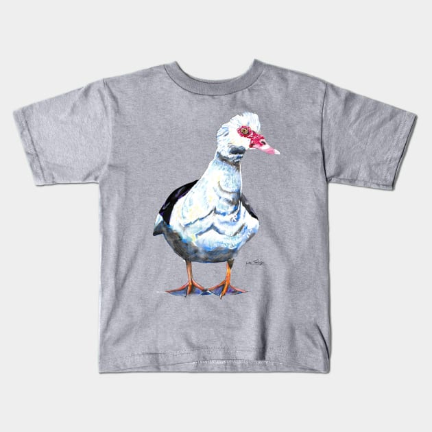 Muscovy Duck Kids T-Shirt by lucafon18